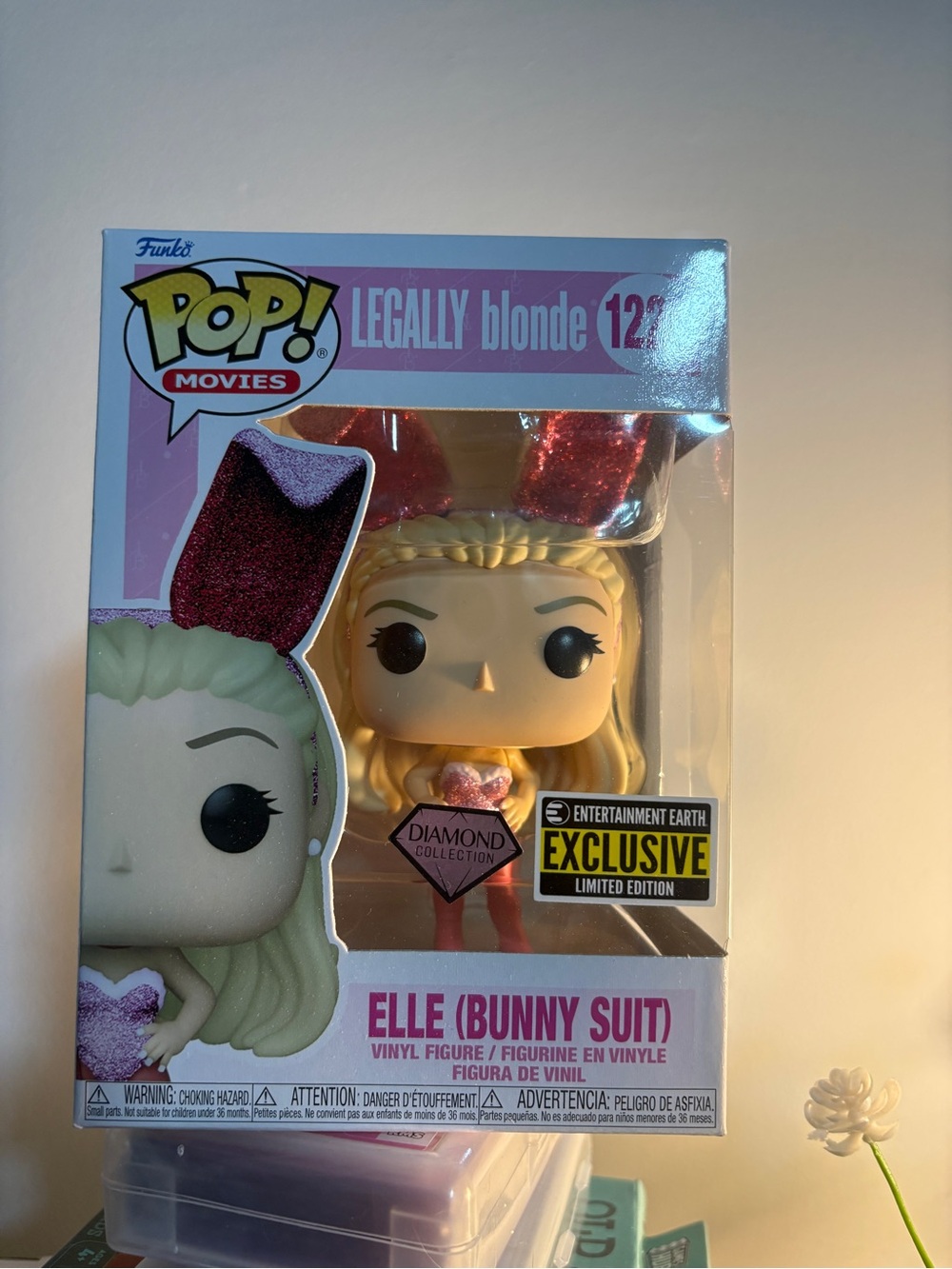 Funko Pop! Legally Blonde, ELLE (Bunny) EE Exclusive, Pink glitter